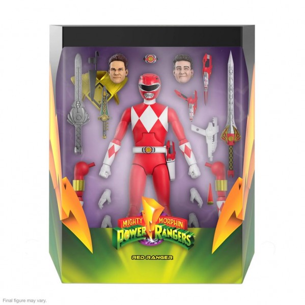 Power Rangers Ultimates Action Figure Mighty Morphin Red Ranger
