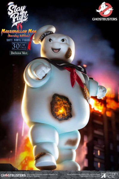 Ghostbusters Soft Vinyl Statue Stay Puft Marshmallow Man Burning Deluxe 30 cm