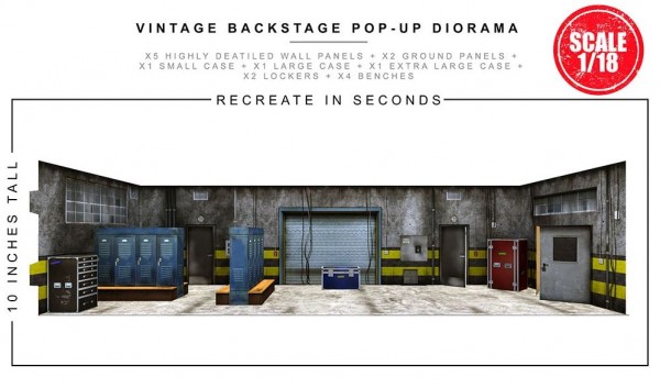Extreme Sets Pop-Up Diorama Vintage Backstage Set 1/18