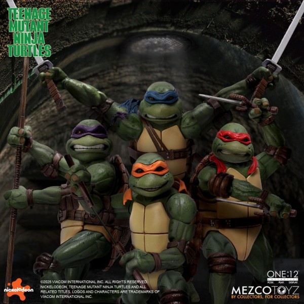 TMNT Figures box set 1/12 Teenage Mutant Ninja Turtles (1990 Movie) 15 cm