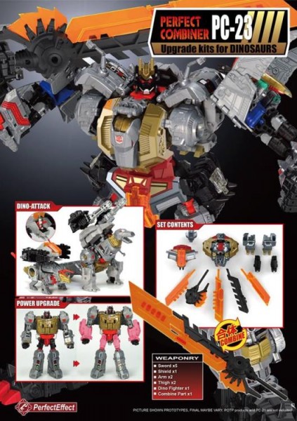 Perfect Effect PC-23 Power of the Primes Volcanicus Dinobots Upgrade Set