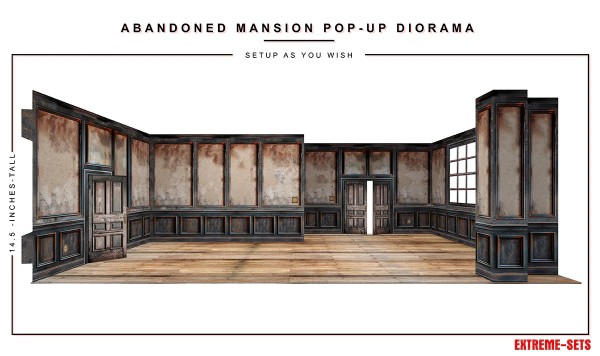 Extreme Sets Abandoned Mansion Pop-Up Diorama 1/12