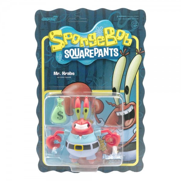 Spongebob ReAction Action Figure Mr. Krabs