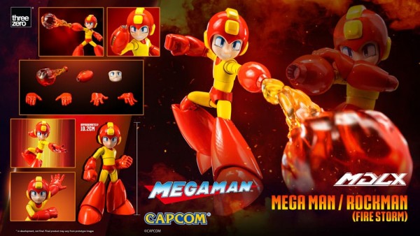 Mega Man MDLX Actionfigur Mega Man / Rockman (Fire Storm) 10 cm