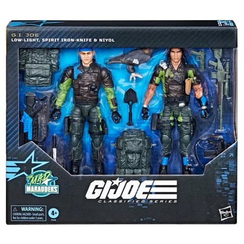 G.I. Joe Classified Series #128, Mad Marauders Low-Light, Spirit Iron-Knife & Niyol Actionfiguren