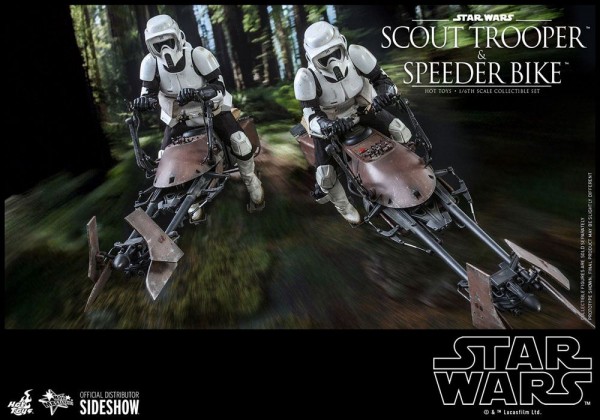 Star Wars Movie Masterpiece Actionfigur Set 1/6 Scout Trooper & Speeder Bike (Episode VI)