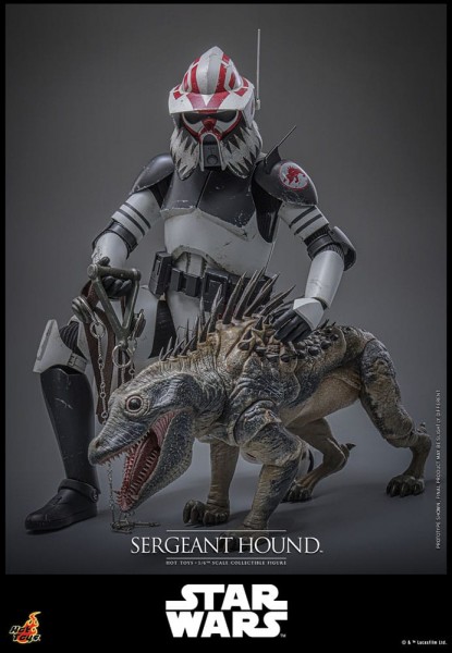 Star Wars: The Clone Wars Actionfigur 1/6 Sergeant Hound 30 cm