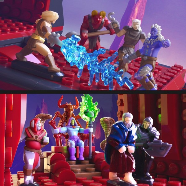 Masters of the Universe Mattel Brick Shop Bauset Snake Mountain