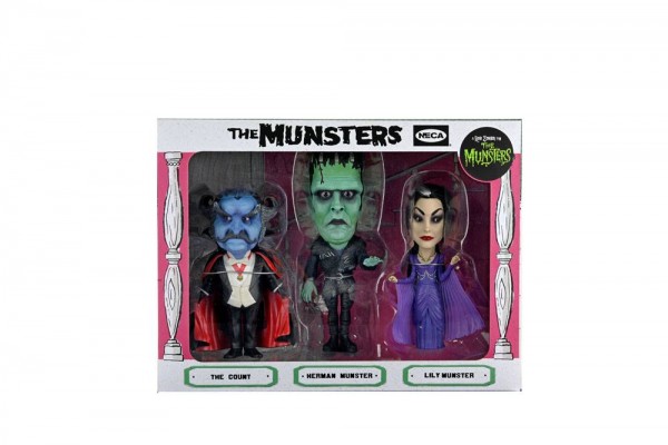 The Munsters Action Figures Retro Big Head 3-Pack