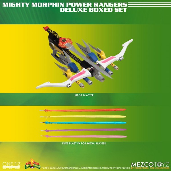 Mighty Morphin Power Rangers Action Figures 1/12 Fantastic Four Deluxe Steel Box Set 16 - 17 cm