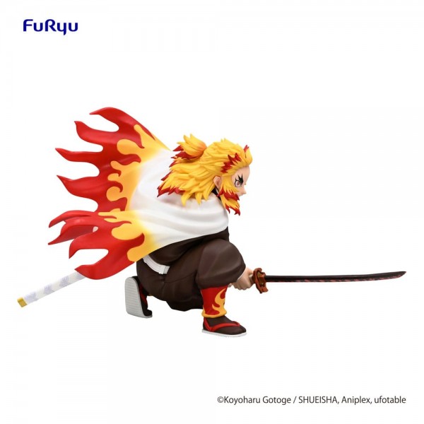 Demon Slayer: Kimetsu no Yaiba Noodle Stopper PVC Statue Rengoku Kyojuro Battle Ver. 10 cm