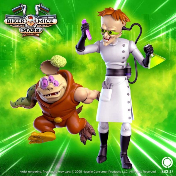 Biker Mice From Mars Actionfigur Karbunkle &amp; Fred The Mutant 23 cm