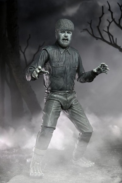 Universal Monsters Actionfigur Ultimate The Wolf Man (Black & White)