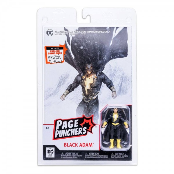 DC Page Punchers Action Figure & Comic Black Adam (Endless Winter)