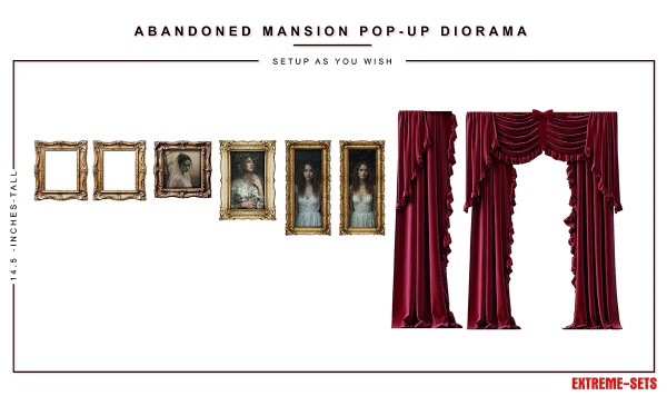 Extreme Sets Abandoned Mansion Pop-Up Diorama 1/12
