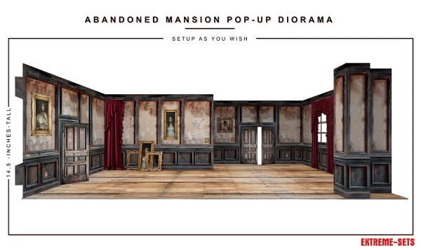 Extreme Sets Abandoned Mansion Pop-Up Diorama 1/12