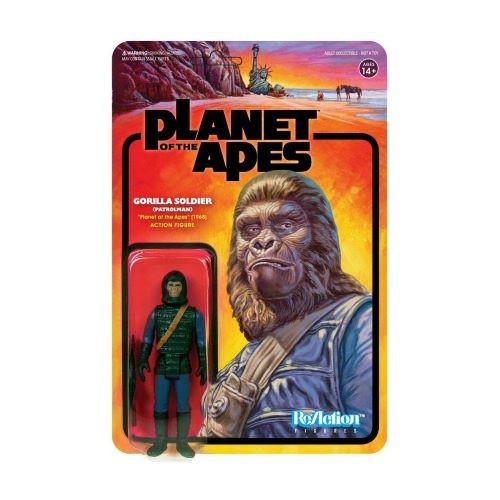 Planet of the Apes ReAction Action Figure Gorilla Soldier (Hunter)