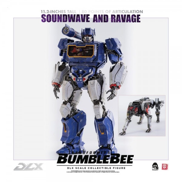 Transformers Bumblebee DLX Action Figure 2-Pack 1/6 Soundwave &amp; Ravage 28 cm