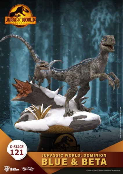 Jurassic World: Ein neues Zeitalter D-Stage Diorama Statue Blue & Beta