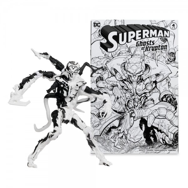 DC Direct Page Punchers Action Figures & Comic Book Pack of 4 Superman Series (Sketch Edition) (Gold Label) 18 cm