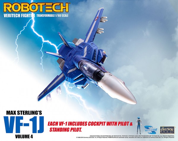 Robotech Veritech Micronian Pilot Collection Actionfigur 1/100 Max Sterling VF-1J