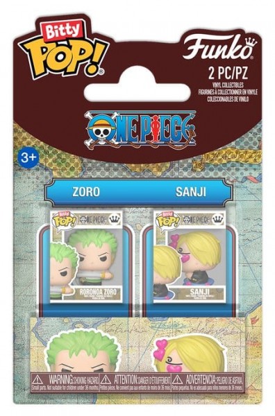One Piece POP! Vinyl Figuren 2er-Pack Zoro &amp; Sanji 2 cm