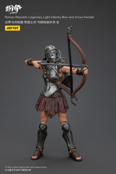 Strife Action Figure 1/18 Roman Republic Legionary Light Infantry Bow and Arrow Female 11 cm