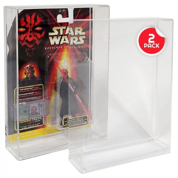 Acrylic Display Cases 2-Pack for Action Figures