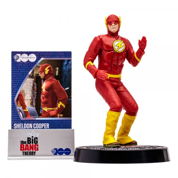 The Big Bang Theory Movie Maniacs Actionfigur Sheldon Cooper as The Flash 15 cm