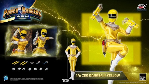 Power Rangers Zeo FigZero Actionfigur 1/6 Ranger II Yellow 30 cm