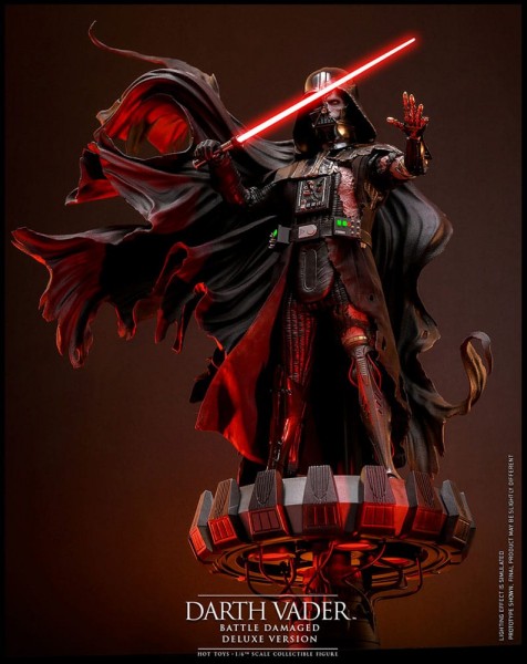 Star Wars Actionfigur 1/6 Darth Vader (Battle Damaged) Deluxe Version 35 cm