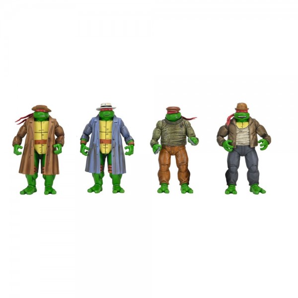 Teenage Mutant Ninja Turtles Actionfiguren 4er Pack Gangster Turtles 18 cm