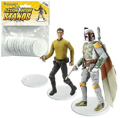 Stands for 3 3/4 "(10 cm) action figures white