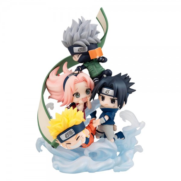 Naruto Shippuden FigUnity PVC Mini Statue Gather here, Team 7 13 cm