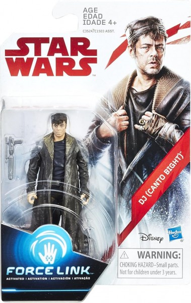 Star Wars The Last Jedi Force Link Orange Series Wave 2 DJ (Canto Bight) Actionfigur