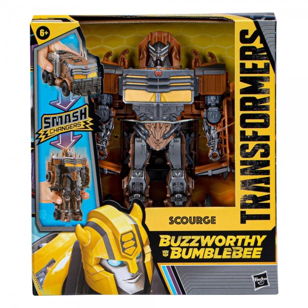 Transformers: Rise of the Beasts Buzzworthy Bumblebee Smash Changers Action Figure Scourge 23 cm