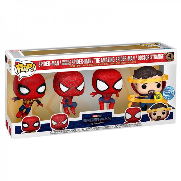 POP pack 4 figures Marvel Spiderman No Way Home Exclusive
