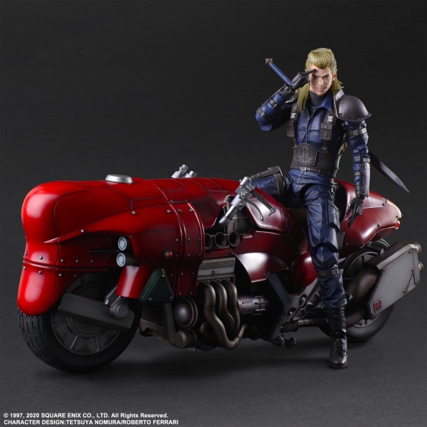 Final Fantasy VII Remake Play Arts Kai Action Figure Set Roche & Motorcycle Set
