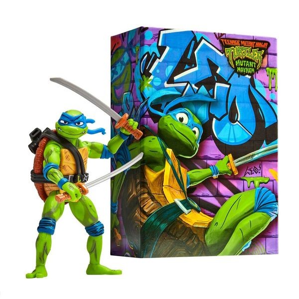 TMNT: Mutant Mayhem - Leonardo Comic Con Turtles 17 cm Actionfigur