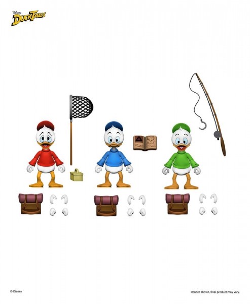 DuckTales Ultimate Action Figures 3-Pack Huey, Dewey, and Louie 18 cm