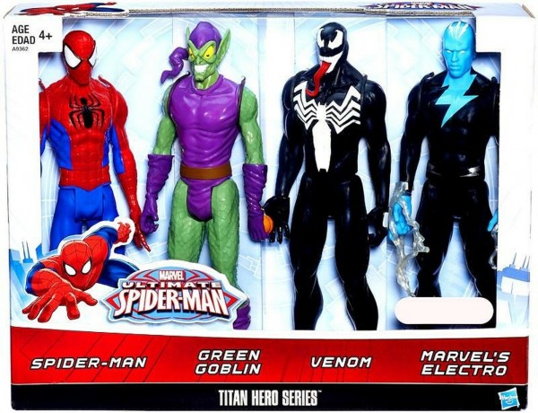 Ultimate Spider-Man Titan Hero Action Figures 4-Pack