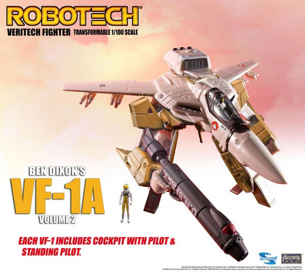 Robotech Veritech Micronian Pilot Collection Action Figure 1/100 Rick Hunter VF-1J
