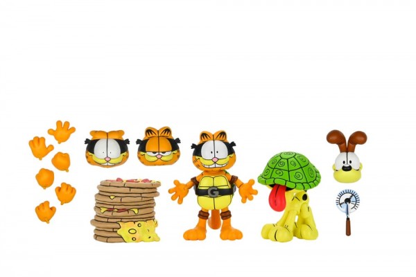 TMNT (Archie Comics) x Garfield Action Figure 2-Pack Ultimate Garfello & Odie 10 cm