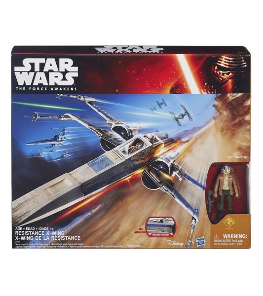 B-Ware Star Wars Episode VII Fahrzeug mit Figur 2015 Resistance X-Wing Exclusive - defekte Verp.
