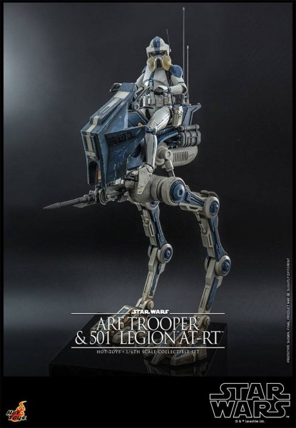 Star Wars The Clone Wars Actionfigur 1:6 ARF Trooper & 501st Legion AT-RT 30 cm