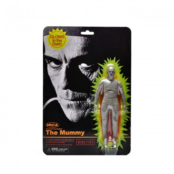 Universal Monsters Actionfigur Retro Glow in the Dark Mummy
