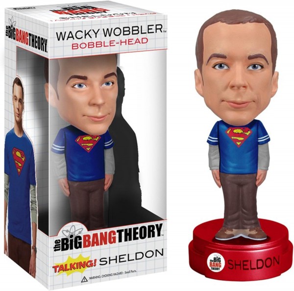 B-Stock The Big Bang Theory Wacky Wobbler Bobble-Head Sheldon 15 cm - damaged packaging