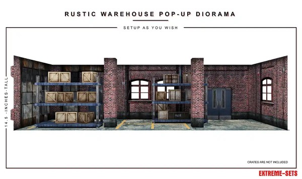 Extreme Sets Rustic Warehouse Pop-Up Diorama 1/12