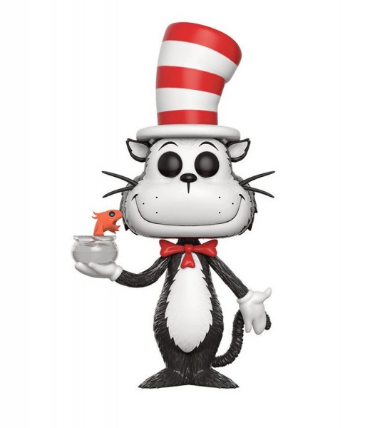 Dr. Seuss POP! Books Vinyl Figur Cat In The Hat (Fish Bowl) 9 cm