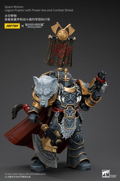 Warhammer The Horus Heresy Actionfigur 1/18 Space Wolves Legion Praetor with Power Axe and Combat